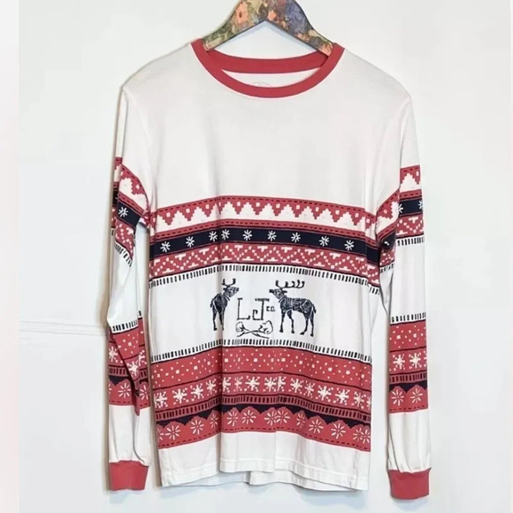Lauren James Christmas Sweater Tee Shirt Size Small Long Sleeve - Picture 2 of 8